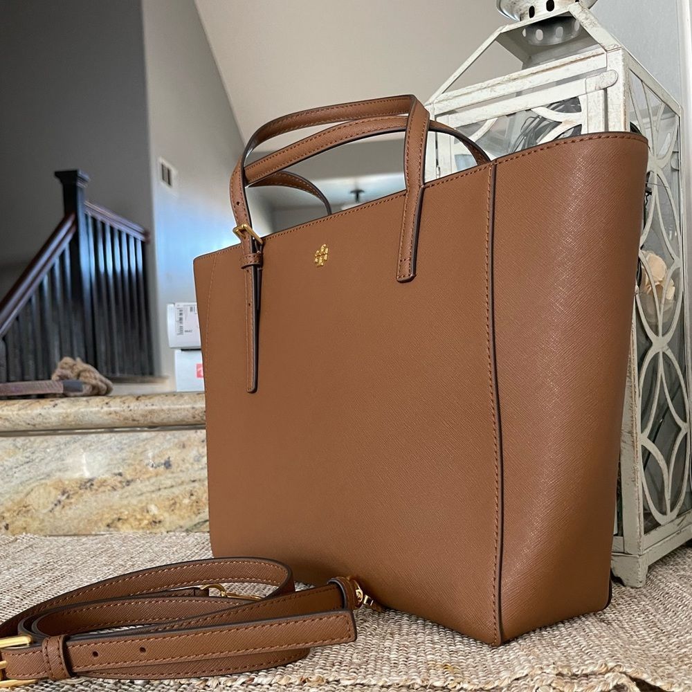 New ❤️ Tory Burch Emerson tote tan - Picture 2 of 10